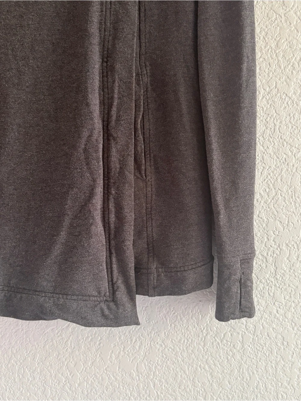 Lululemon coast wrap heather mod black Jacket Women’s Size 8 Dark Gray